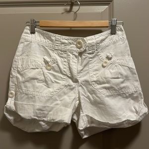 White Cargo Shorts